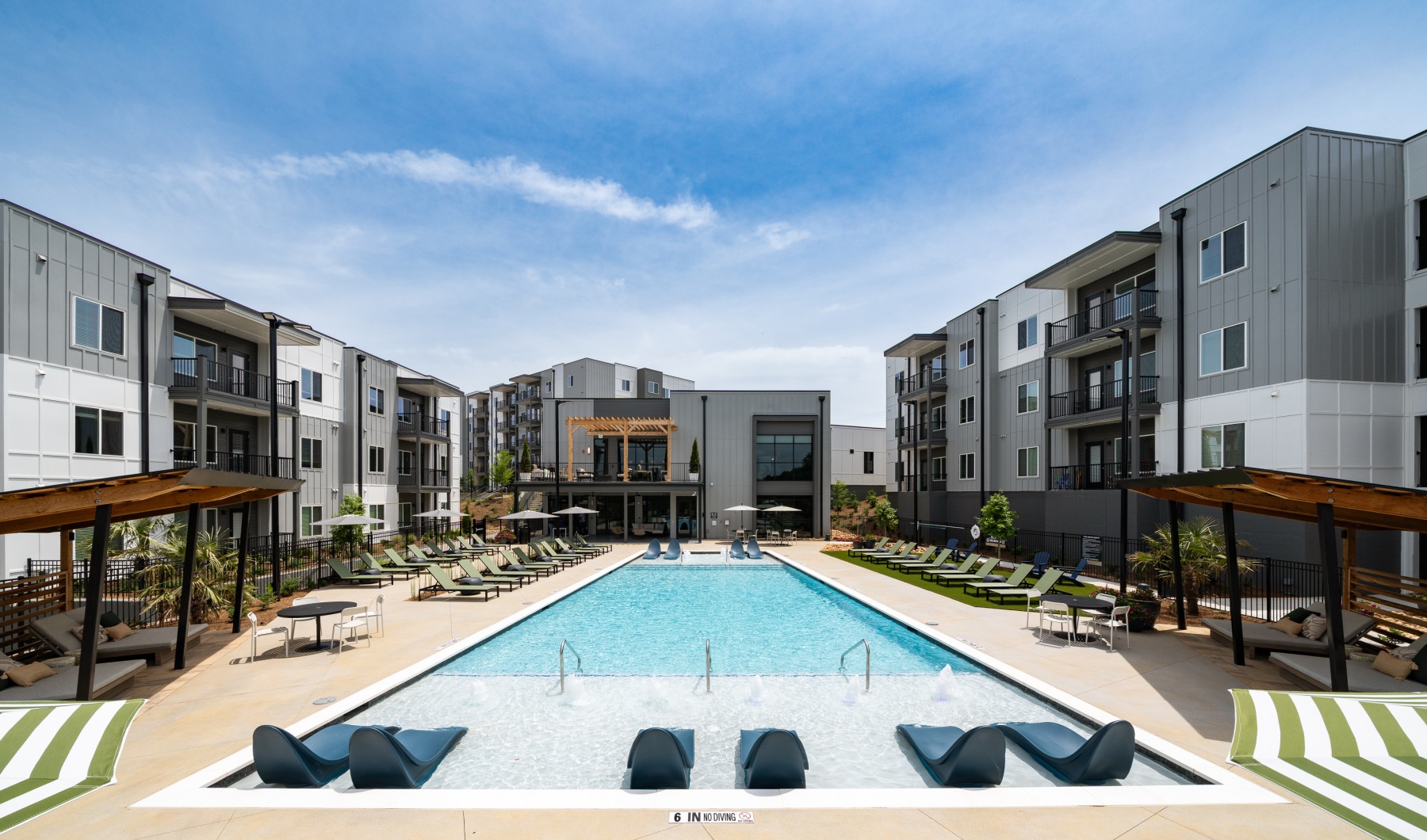 Ava Oakwood apartment community resort-style pool in Gainesville